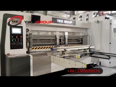 Automatische loodrandvoeder Vierkleurige flexoprinter slotmachine voor gewone kartonnen dozen