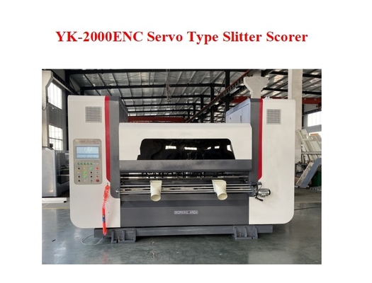 YK-2000 ENC-snelheid 250m/min Servo-type Slitter Scorer voor golfkartonproductielijn