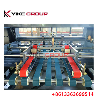 Warm verkoop YIKE GROUP 1400x2800mm golfkarton doos Auto folder Gluer Machine