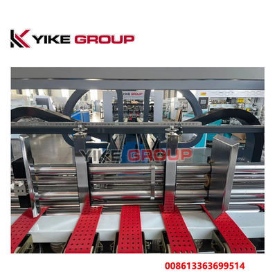Warm verkoop YIKE GROUP 1400x2800mm golfkarton doos Auto folder Gluer Machine