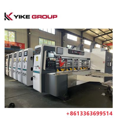 YK-1426 Lead Edge Flexo Printer Slotter Die Cutter Machine voor het maken van kartonnen dozen