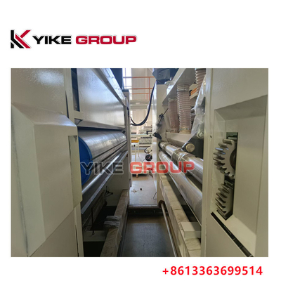 Yk-1228 loodrandvoederprinter slotter die cutter machine voor gegolfde karton