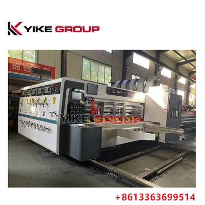 Maximale afdrukgrootte 1450X2500 Automatische loodrand Flexo 3 kleur Slotter Diecutter Machine